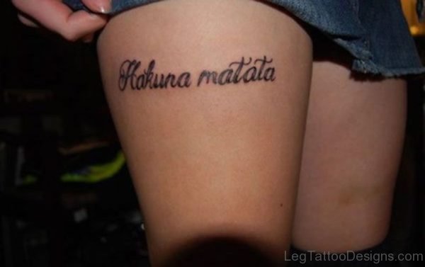 Impressive Wording Tattoo