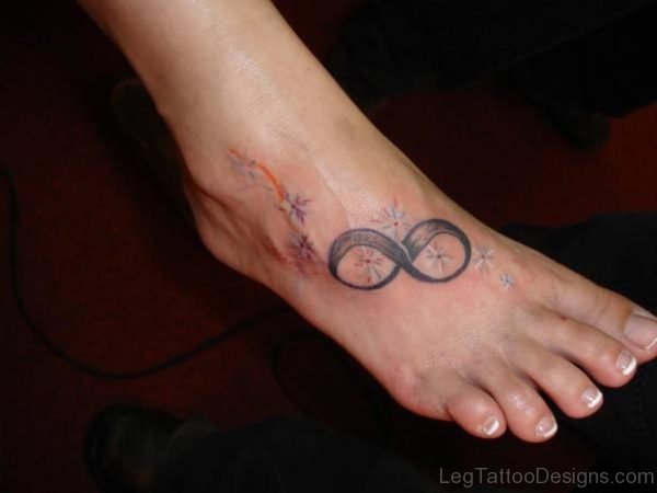 Infinity Tattoo On Foot