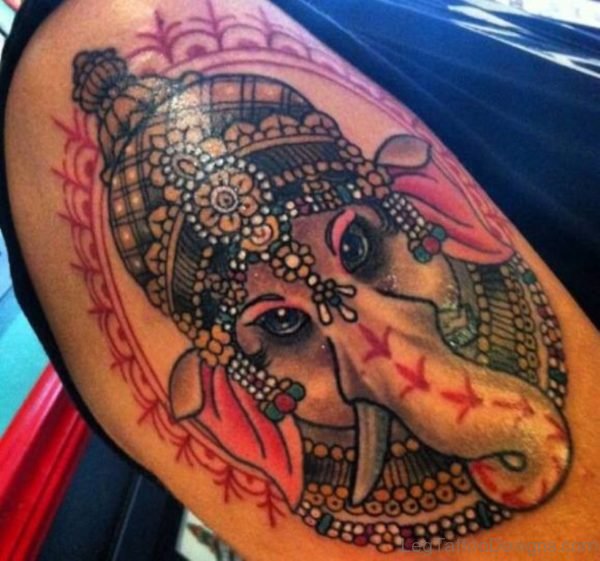 Lovely Ganesha Tattoo