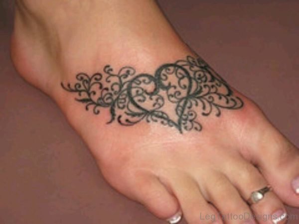 Lovely Heart Tattoo Design