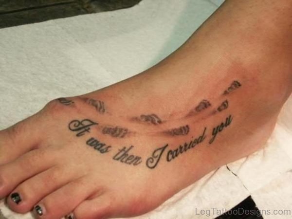 Lovely Wording Tattoo