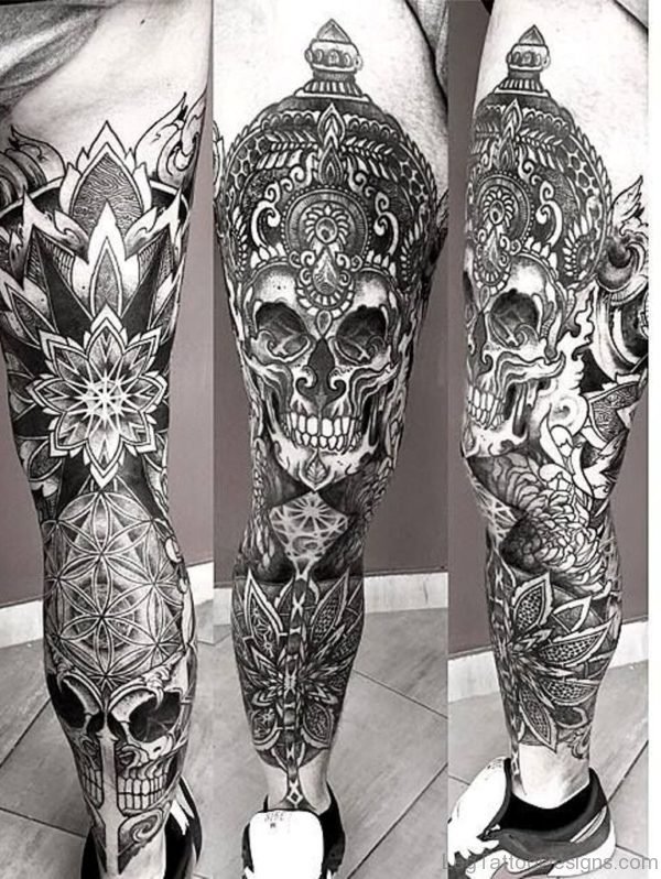 Mandala Skull Tattoo