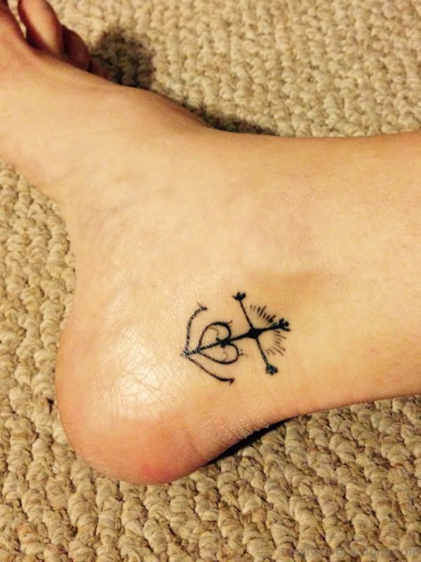 Marvelous Anchor Ankle Tattoo