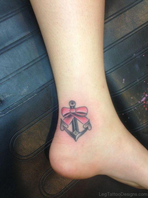 Marvelous Bow Anchor Tattoo