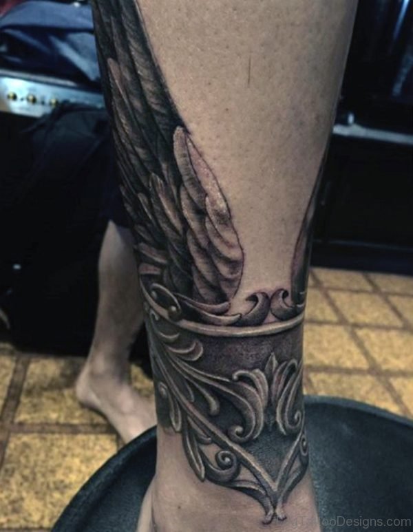 Mens Wing Tattoos On Lower Legs
