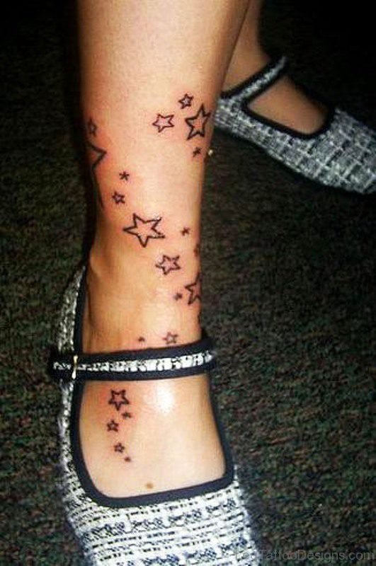 Nice Star Tattoo Design