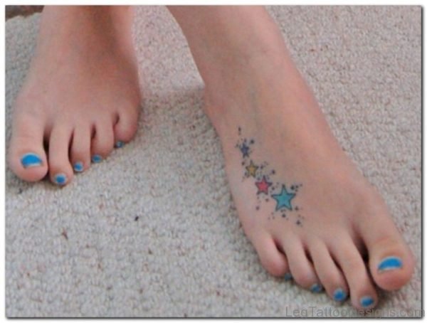 Nice Star Tattoo For Girl