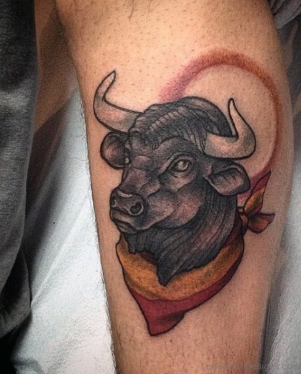 Nice Taurus Tattoo Design 1