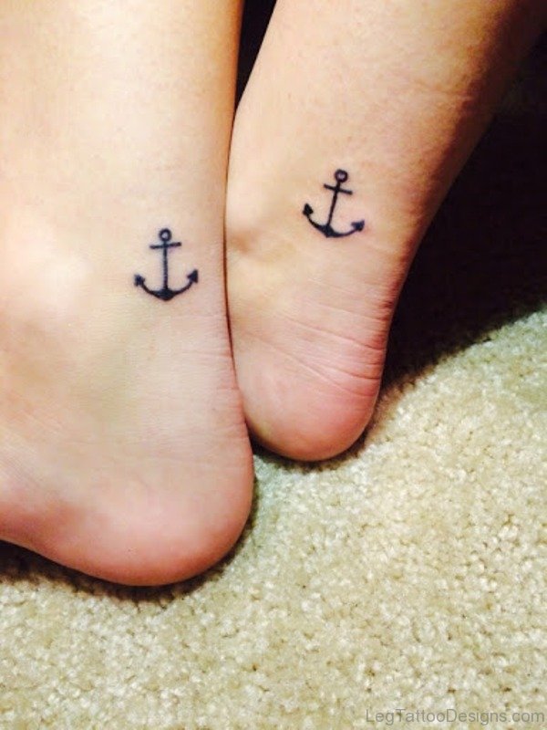 Outstanding Anchor Tattoo On Ankle