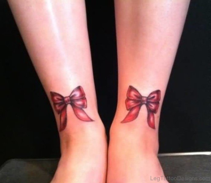 54 Cool Bow Tattoos On Ankle