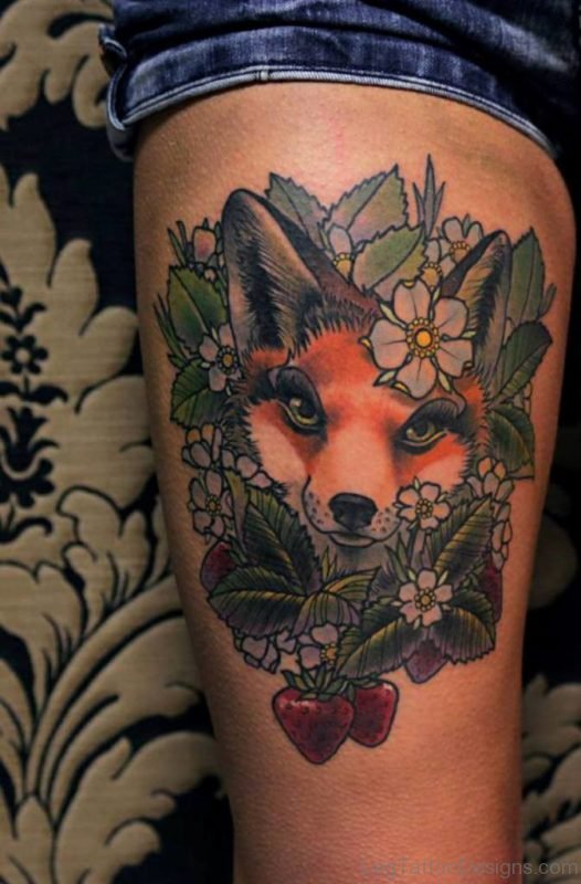 Outstanding Fox Tattoo