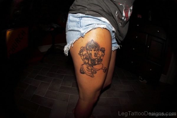 Outstanding Ganesha Tattoo