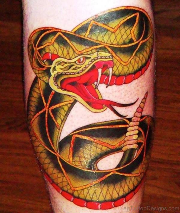 Outstanding Snake Tattoo