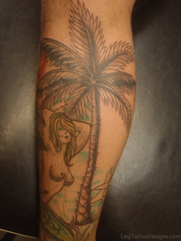 Palm Tree Tattoo Design