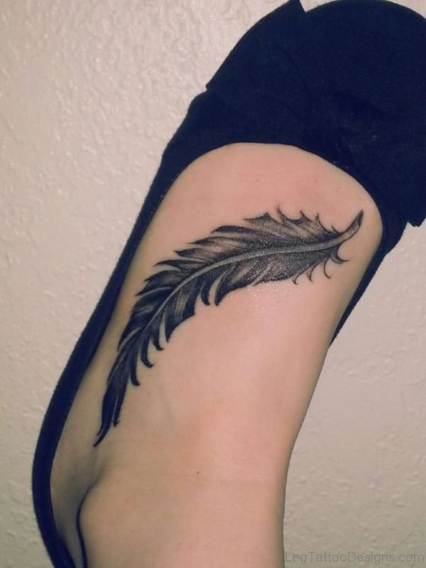 Pretty Feather Tattoo