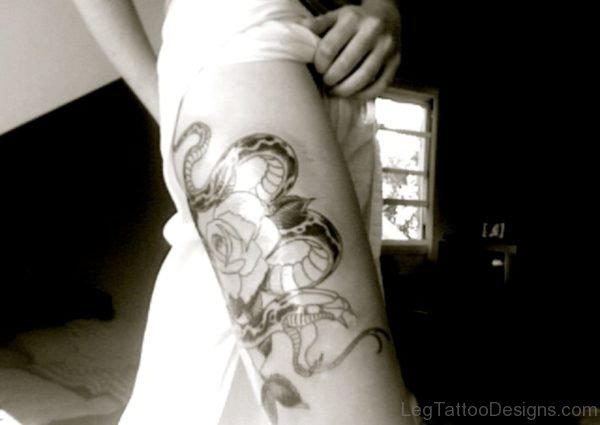 Rose And Snake Tattoo