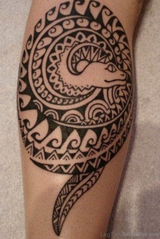 Round Tribal Tattoo 