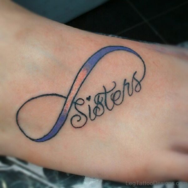 Siater Infinity Foot Tattoo