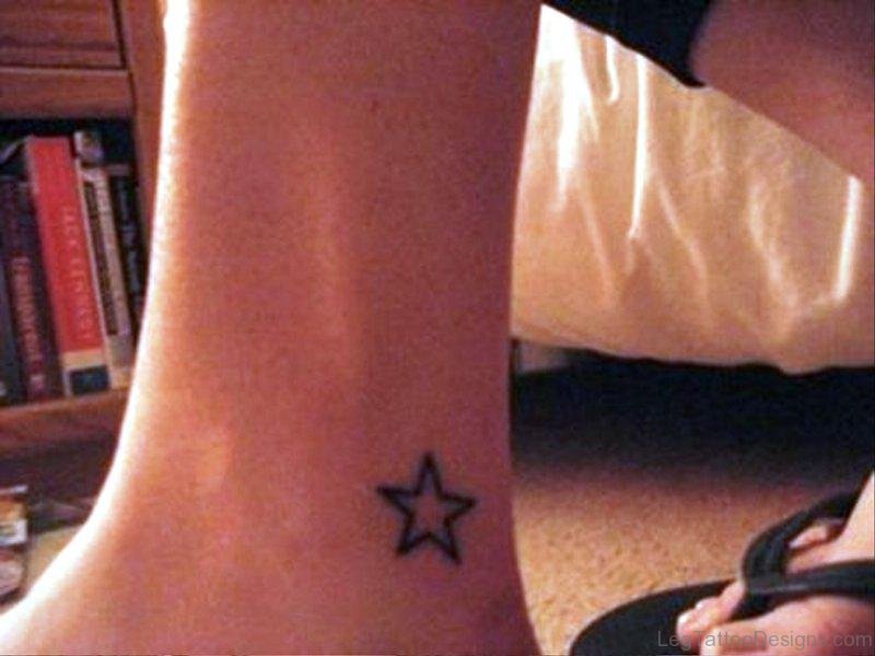 8. Simple star tattoo on neck for girls - wide 2