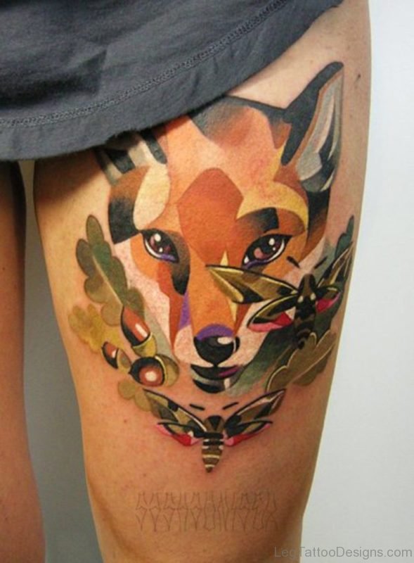 Stunning Fox Tattoo