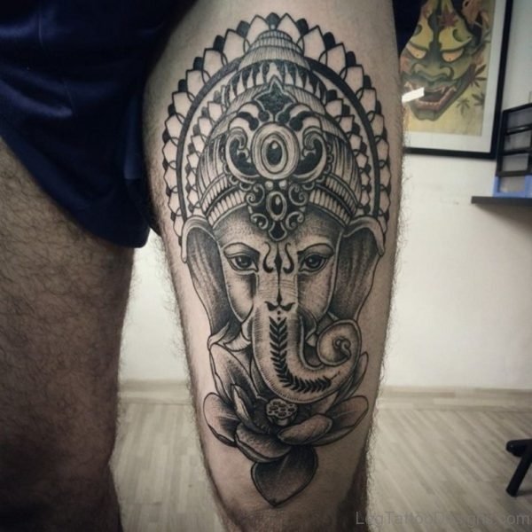 Stunning Ganesha Tattoo