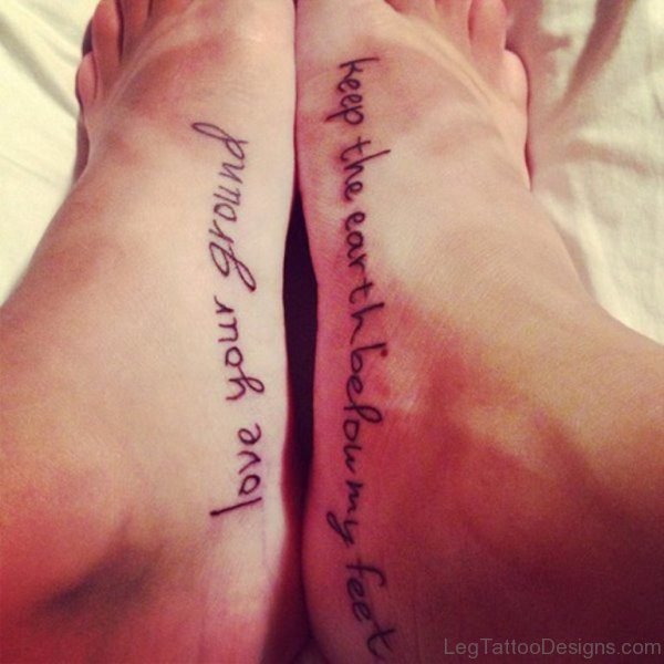 Stunning Wording Tattoo