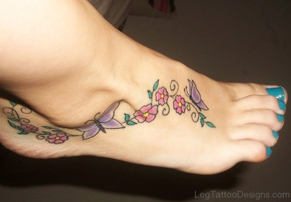 Stylish Flower Tattoo 
