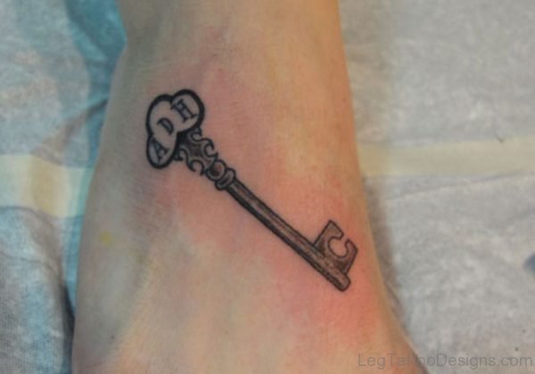 Stylish Key Tattoo