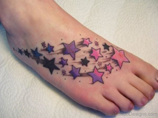 Stylish Stars Tattoo Design