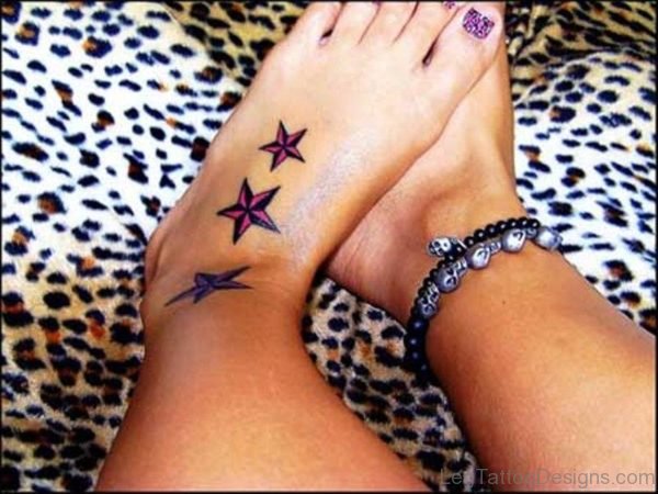 Stylish Three Star Tattoo