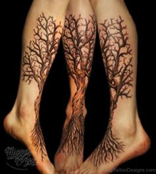 Stylish Tree Tattoo