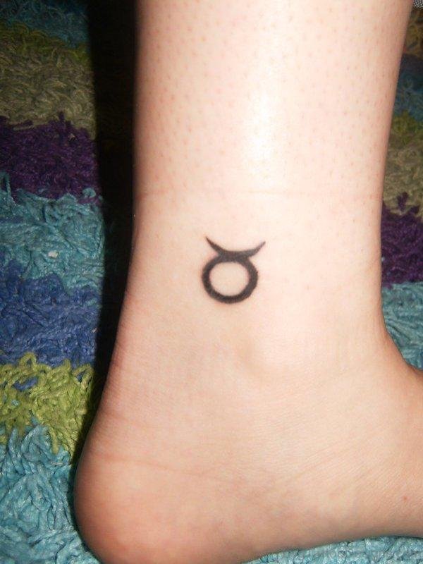 Taurus Tattoo ON Ankle