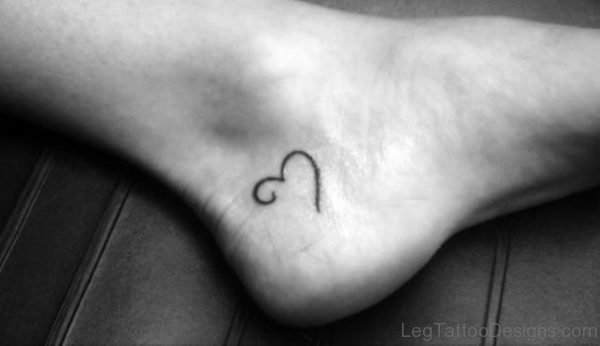 Tiny Heart Foot Tattoo