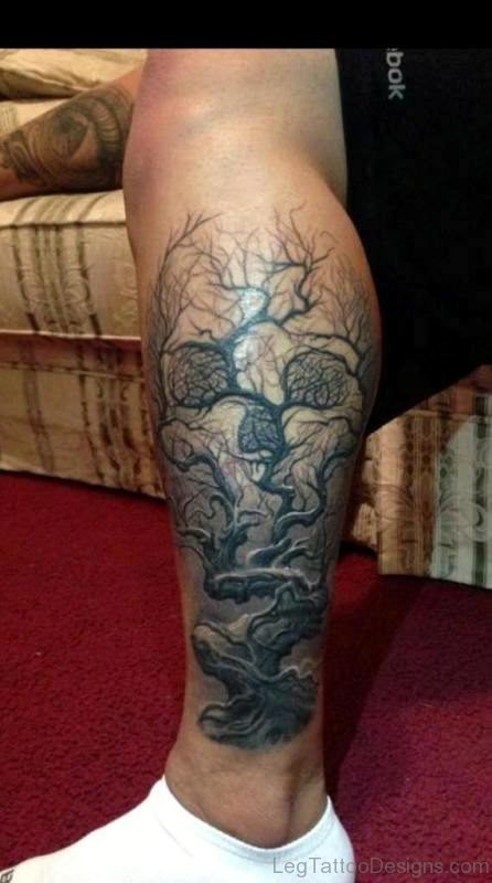 Tree And Skull Tattoo