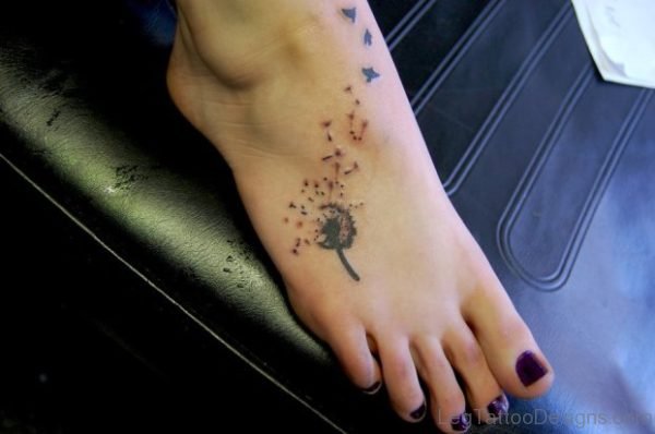 Tree Tattoo On Foot 