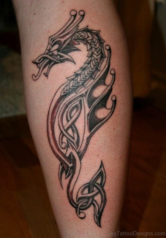 Tribal Dragon Tattoo Design