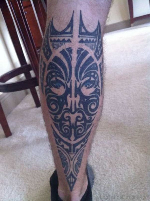 Tribal Mask Tattoo