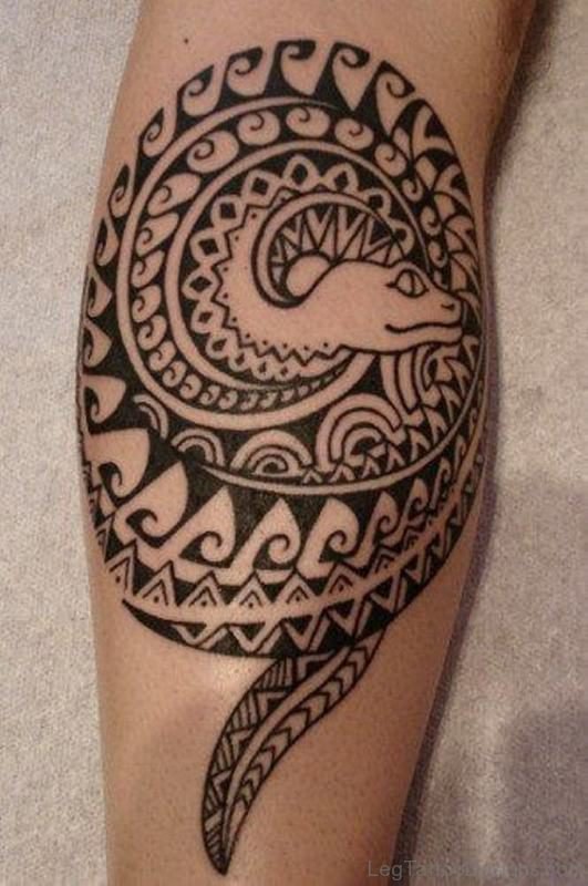 Tribal Snake Tattoo