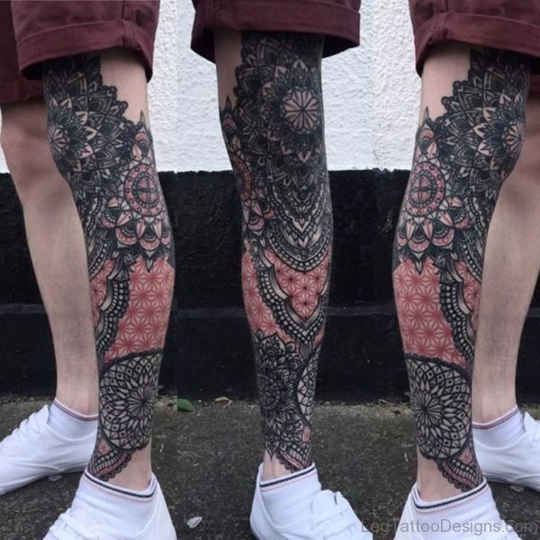 Ultimate Mandala Tattoos On Leg