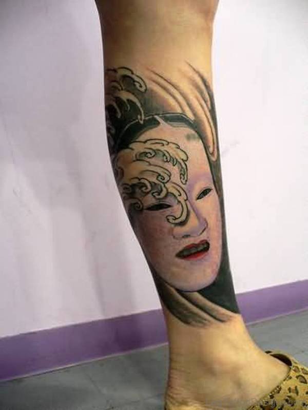 Unique Mask Tattoo