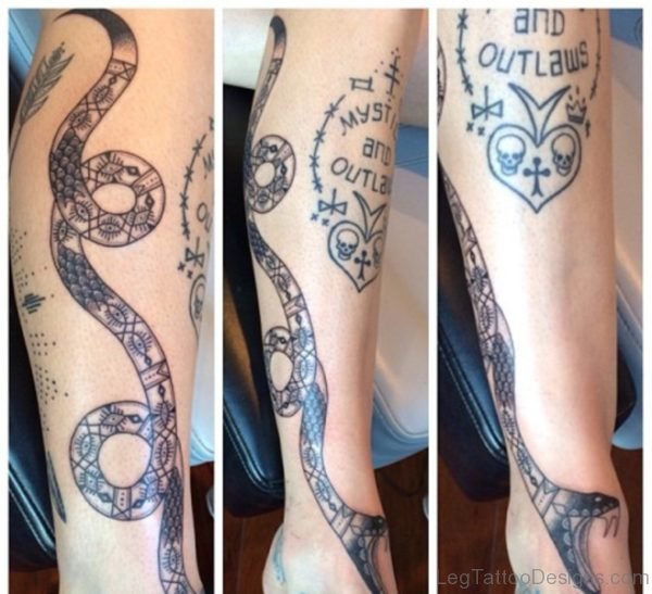 Unique Snake Tattoo