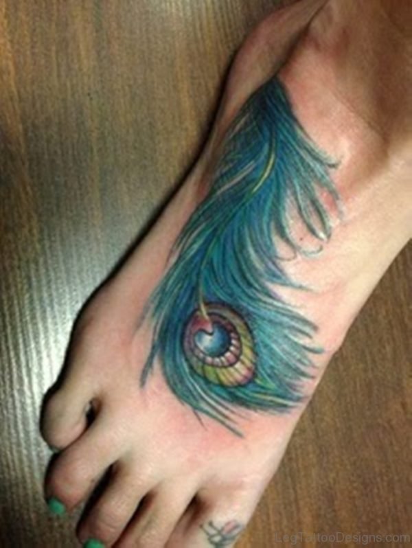 Wonderful Feather Tattoo Design