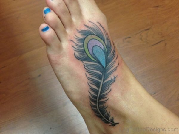 Wonderful Peacock Feather Tattoo