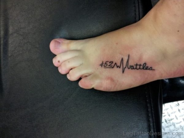 Wording Tattoo On Foot 2