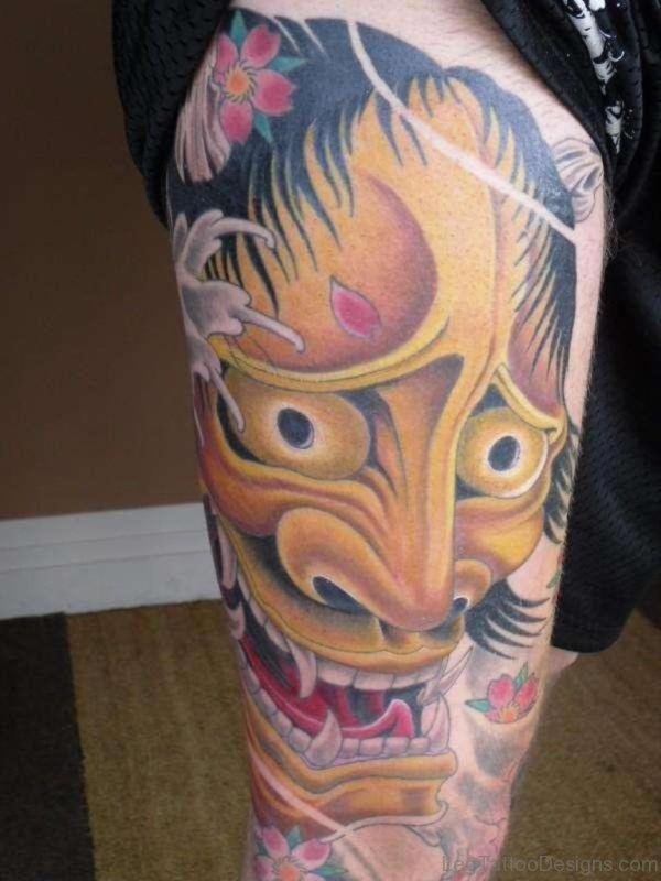 Yellow Mask Tattoo