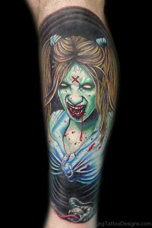 Zombie Girl Tattoo