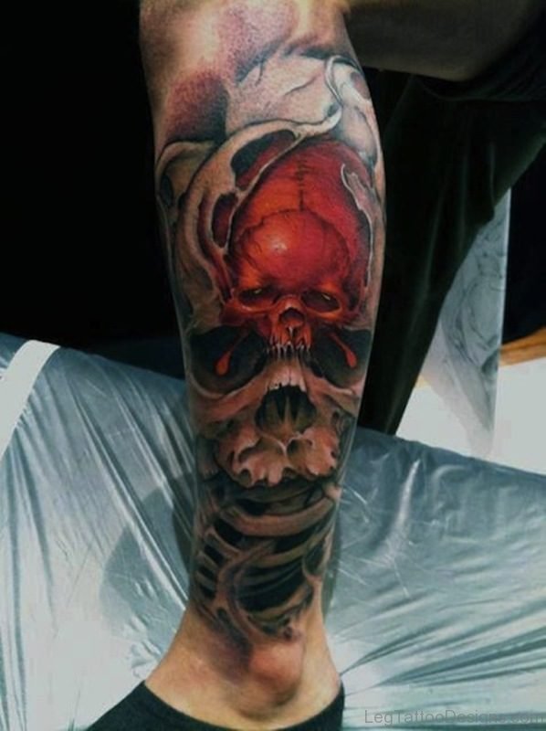 Red Skull Tattoo