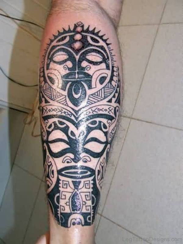 Tribal Mask Tattoo
